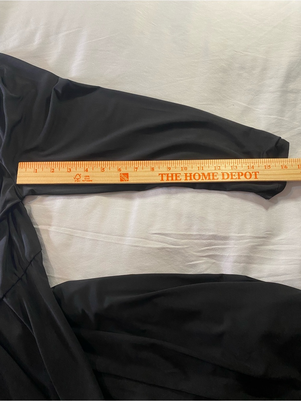 Torrid Woman's Plus Size 1 Black Midi Length 3/4 Sleeve Dress Elastic Waist - Picture 10 of 10